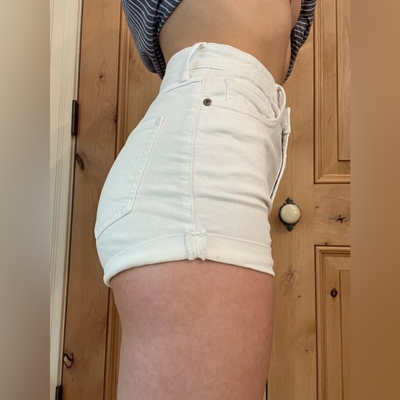 Aritzia White Denim Shorts - Picture 2 of 8